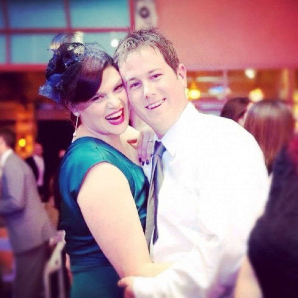 Beautiful teal one shoulder dress - Picture 3 of 5